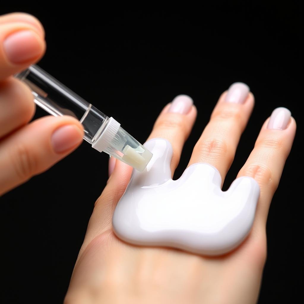 Aplicação de gel construtor em unha Aplicação de gel construtor em unha